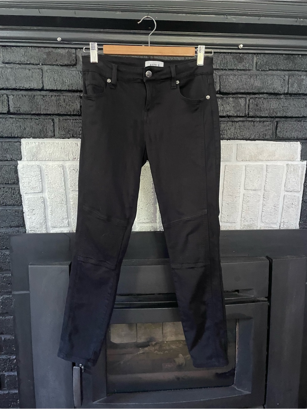 Pistola Moto Skinny Black Jeans